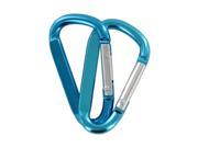 SecureLine 2 Bright Spring Link Carabiner 1 4 in Clip Pack of 2 Turquoise