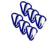 SecureLine 2 Bright Spring Link Carabiner 1 4 in Clip Pack of 12 Blue