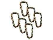 SecureLine 3 Animal Print Spring Link Carabiner 5 16 in Clip Pack of 6 Tiger