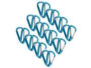 SecureLine 2 Bright Spring Link Carabiner 1 4 in Clip Pack of 24 Turquoise