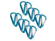SecureLine 2 Bright Spring Link Carabiner 1 4 in Clip Pack of 12 Turquoise