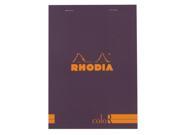 Rhodia Color A5 No. 16 Premium Stapled Lined Notepad 70 Sheets 6 x 8 1 4 Violet