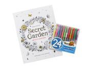 Secret Garden Artist s Edition Coloring Book with 24 Gel Pens