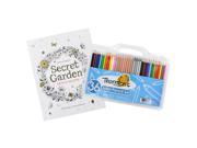 Secret Garden Artist s Edition Coloring Book with 36 Piece Artist Pencil Set