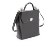 Royce Leather Black RFID Blocking Convertible Backpack Handbag in Saffiano Leather