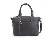 Royce Leather Black Luxury Travel Weekender Duffel Bag in Handcrafted Colombian Genuine Leather