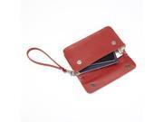 Royce Leather Red Chic RFID Blocking Women s Wristlet Cross Body Bag in Genuine Leather