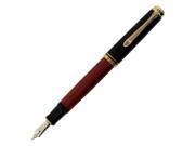 Pelikan Souveran M600 Black Red Fountain Pen Broad Nib
