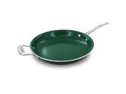 Orgreenic Kitchenware Ceramic Green Non Stick 12 Inch Fry Pan Pack of 6
