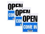 Cosco Will Return Open Come In Sign 5 X 6 Blue Set of 3