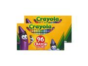 Crayola Classic Color Wax Crayons Assorted 2 Sets of 96 Count 52 0096
