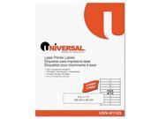 Laser Printer Permanent Labels 1 x 4 Clear 1000 Box UNV81103