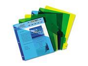 Preprinted Six Tab Double Pocket Dividers 11x8 1 2 1 6 Assorted AVE11295