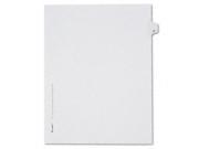 Avery Consumer Products AVE82185 Alphabetical Divider in.Win. Side Tab 8 .50in.x11in. 25PK White