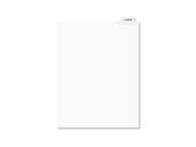 Preprinted Legal Bottom Tab Dividers Exhibit F Letter 25 Pack AVE11945