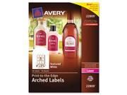 Textured Arched Easy Peel Labels 3 x 2 1 4 White 90 Pack AVE22809