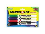 Pen Style Dry Erase Markers Bullet Tip Assorted 4 Set AVE24459
