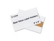 Label Holders Top Load 5 x 3 Clear 50 Pack CLI87647