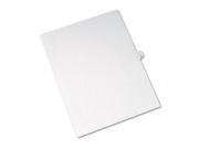Allstate Style Legal Side Tab Divider Title 13 Letter White 25 Pa