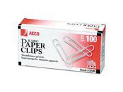 Smooth Economy Paper Clip Steel Wire Jumbo Silver 100 Box 10 Boxes Pack ACC72580