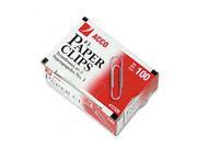 Smooth Economy Paper Clip Steel Wire No. 3 Silver 100 Box 10 Boxes Pack ACC72320