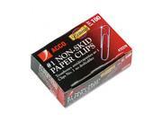 Nonskid Premium Paper Clips Wire No. 1 Silver 100 Box 10 Boxes Pack ACC72370
