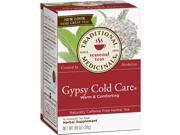 Traditional Medicinals 0669499 Herbal Tea Gypsy Cold Care Caffeine Free 16 Wrapped Tea Bags .99 oz 28 g Case of 6 16 Bag