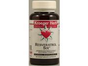 Kroeger Herb Resveratrol Six 60 Capsules