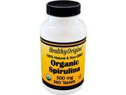 Healthy Origins Organic Spirulina 500 mg 360 Ct