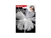 simplicty white feather w jewel headband accend Case of 24
