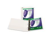 Clean Touch Locking D Ring View Binder 2 Capacity White