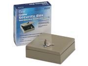 Steel Personal Cash Security Box W 4 Compartments Key Lock Pebble Beige
