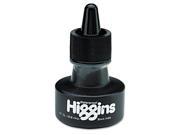 Higgins Waterproof India Ink For Art Technical Pens Black 1 Oz Bottle