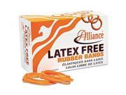 Latex Free Orange Rubber Bands Size 64 3 1 2 X 1 4 380 Bands 1Lb Box