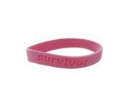 cherish survivor dark pink silicone bracelet Case of 36