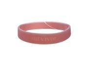 cherish survivor light pink silicone bracelet Case of 24