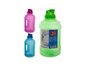 2 liter drink container pink blue or green Case of 8