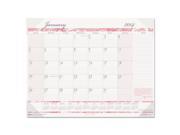 Breast Cancer Awareness Monthly Desk Pad Calendar 22 X 17 2014