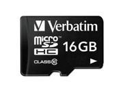 microSDHC Card w Adapter Class 10 16GB