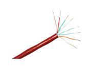 ClearLinks 1000FT Cat. 6 550MHZ Solid Red Bulk Cable