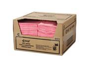 Wet Wipes 11 1 2 x 24 White Pink 200 Carton