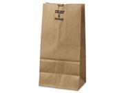 4 Paper Bag 50 Pound Base Weight Brown Kraft 5 x 3.33 x 9 3 4 500