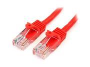 StarTech 30 ft Red Snagless Cat5e UTP Patch Cable