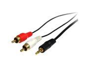 StarTech3 ft Stereo Audio Cable 3.5mm Male to 2x RCA Male