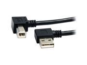 3 ft A Right Angle to B Right Angle USB Cable M M