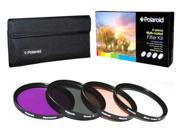 Polaroid Optics 40.5mm 4 Piece Camera Lens Filter Set UV CPL FLD WARMING