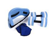 Ivation Water Exercise Set – 6 Piece Set – Water Workout and Aerobics – Floatation Belt Resistance Gloves Dumbbells