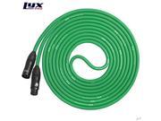 LyxPro Balanced XLR Cable 6 ft Microphone Cable Powered Speakers Green
