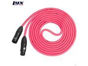 LyxPro XLR Microphone Cable 100 Ft xlr cable for Microphones and Devices Pink