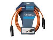 LyxPro Balanced XLR Cable 25 ft Microphone Cable Powered Speakers Orange